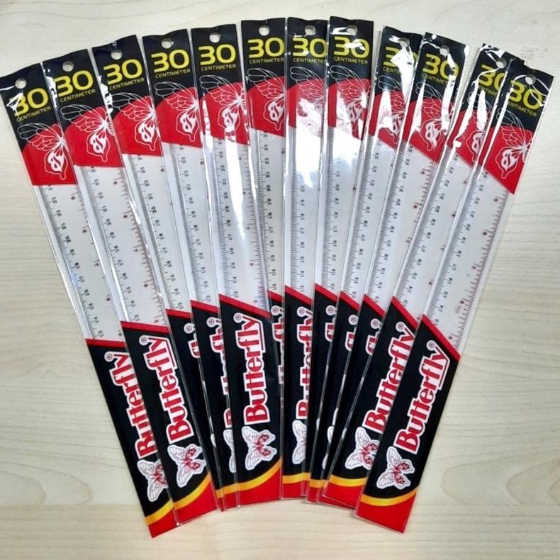 

BERKUALITAS Penggaris Butterfly 30 cm (12 pcs)