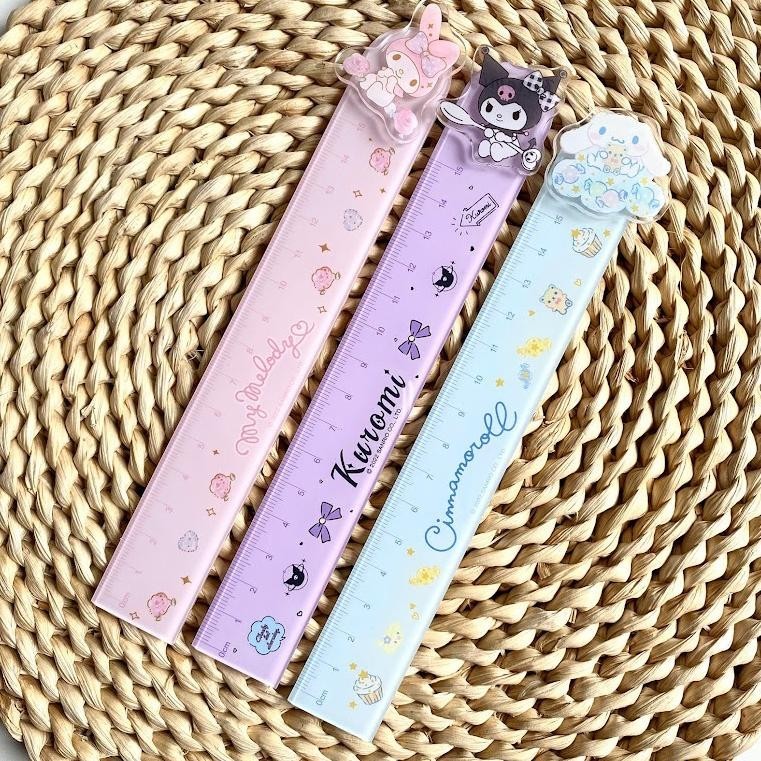 

WAH Penggaris Sanrio Cute Ruler Karakter My Melody Cinnamorol Kuromi Unik Lucu Gift Hadiah