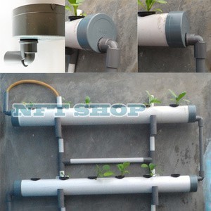 Satu Set Tutup Pipa Sirkulasi Air Hidroponik 3 Inch-B