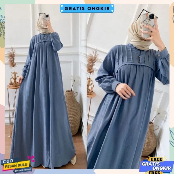 Bsju Gsmis Dewasa Simpel Muslim Gamis Model Baru 2024 Dress Wanita Dewasa Drees Wanita Dress Cewe Ca