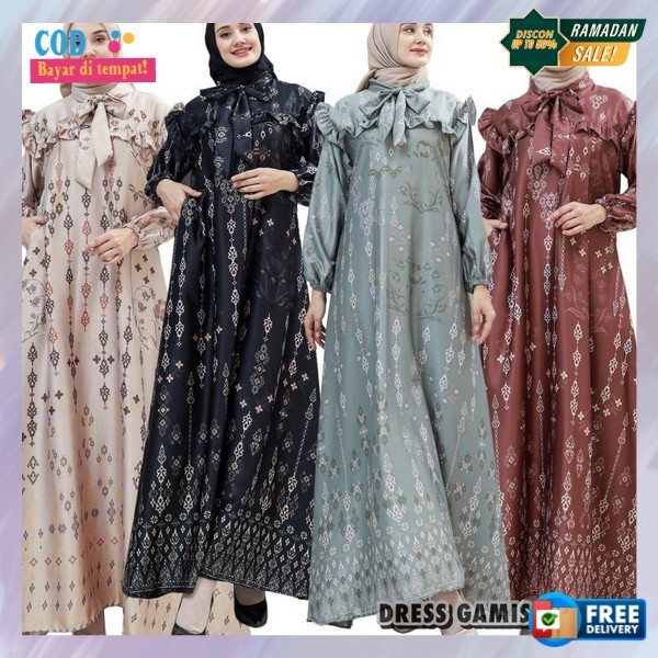 Games Remaja ( Size 5L Xxxl Xxl Xl L M S) Buju Muslim Wanita Sari Games Jumbo Mewah Bj Muslim Casual