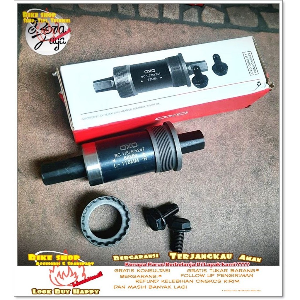 AS GIR sepeda MTB BEARING  AS BB GIR BEARING MODEL KOTAK OXO 118 mm Sepeda MTB BMX