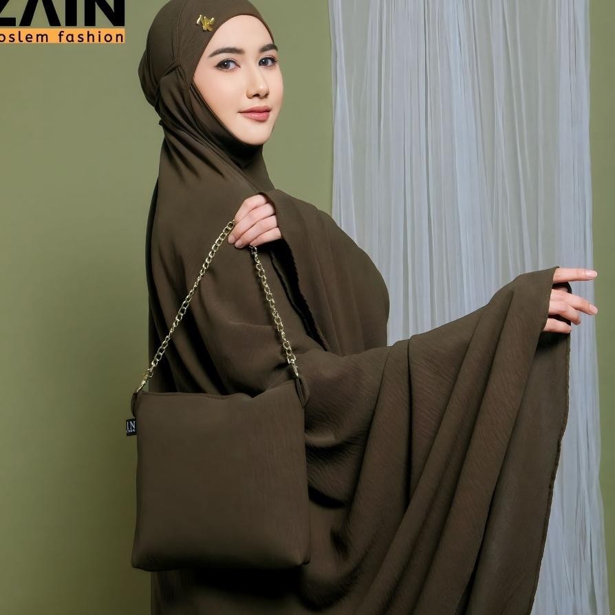 Zain - Mukena Dewasa Utup Dagu Crinkle Series Maryam