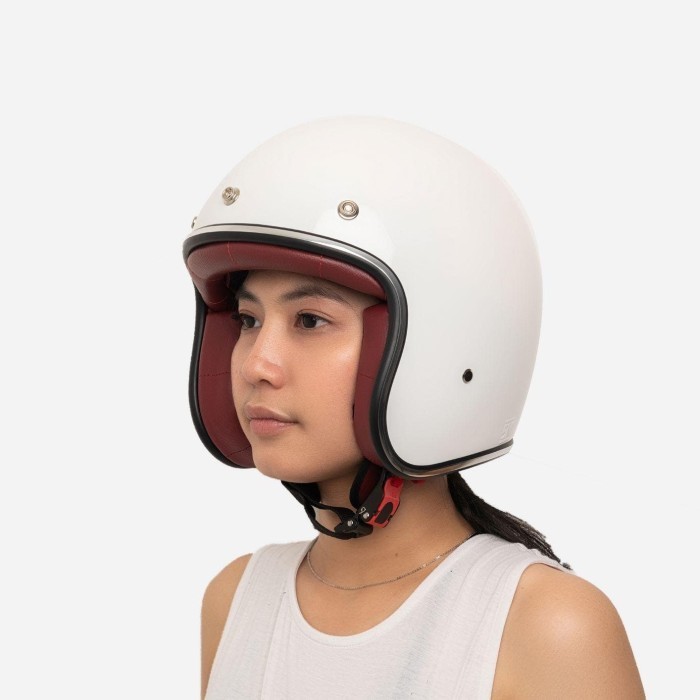 Helm - Zulu Helm Osiris White Maroon Chrome