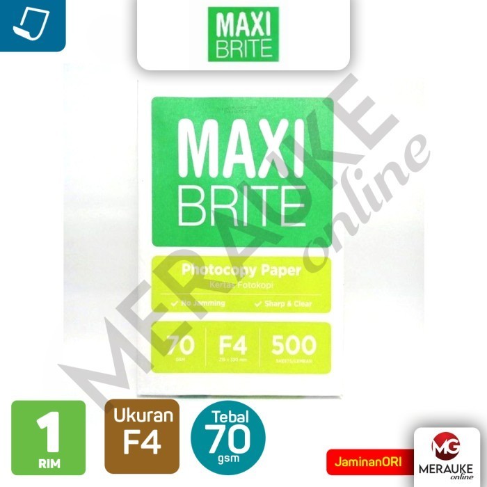 

JUAL Kertas HVS Maxi Brite F4 70 GSM