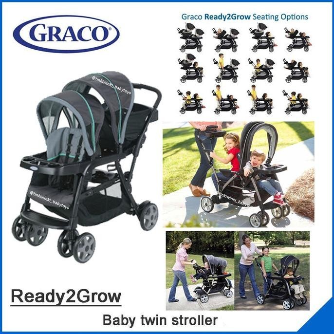 Graco Ready2Grow Stand and Ride Double Stroller tandem