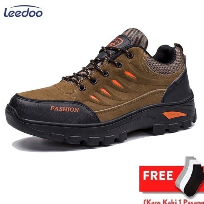 Leedoo Sepatu Gunung Hiking Sepatu Pria Outdoor Waterproof SP101