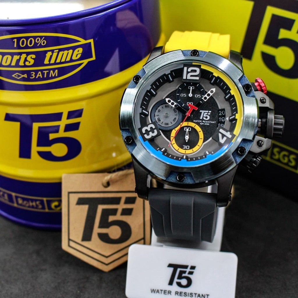 JAM TANGAN PRIA ORIGINAL T5 H 3885G GARANSI RESMI