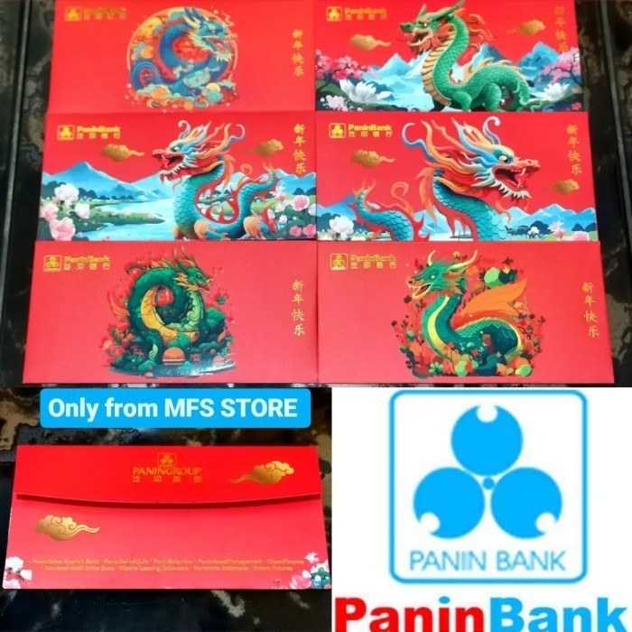 

READYY!!! ANGPAO 2024 DRAGON ISI 6 IMLEK PANIN BANK NAGA AMPLOP MERAH