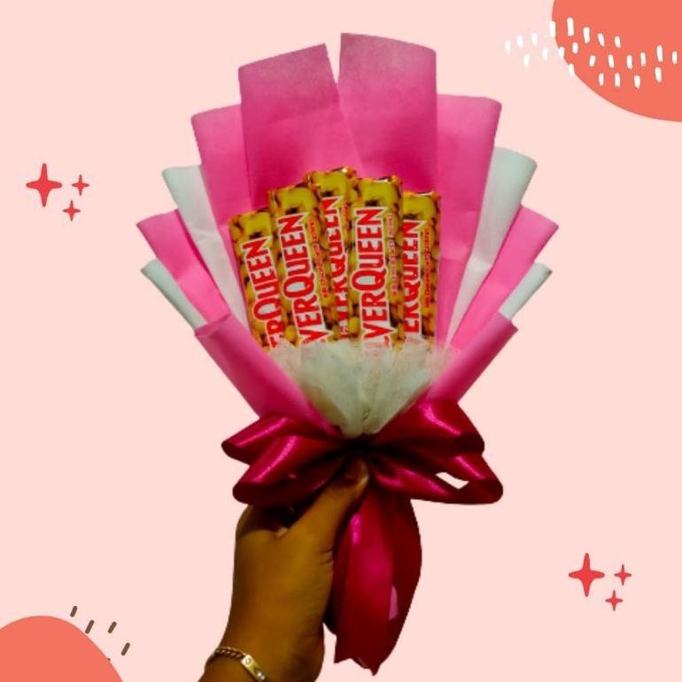 

Diskon Besar Promo !!! Ready Stock Buket Coklat Mix Bunga | Buket Valentine | Kado Valentine Promo