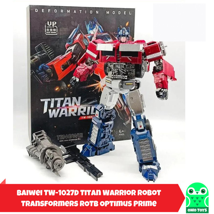 TW-1027D Titan Warrior Optimus Prime TW1027 Baiwei Rot Transformers