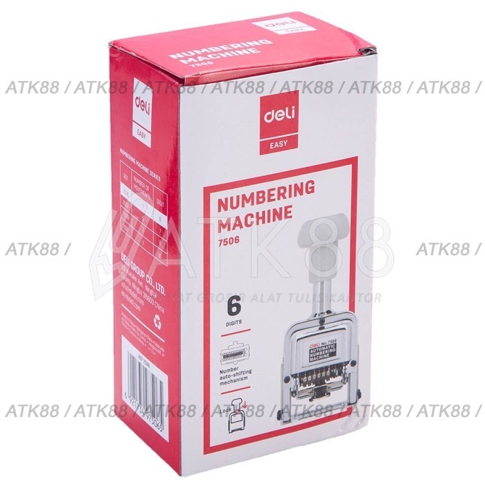 

HRG DISKON Alat Penomoran / Automatic Numbering Machine Deli 6 Digit - E7506
