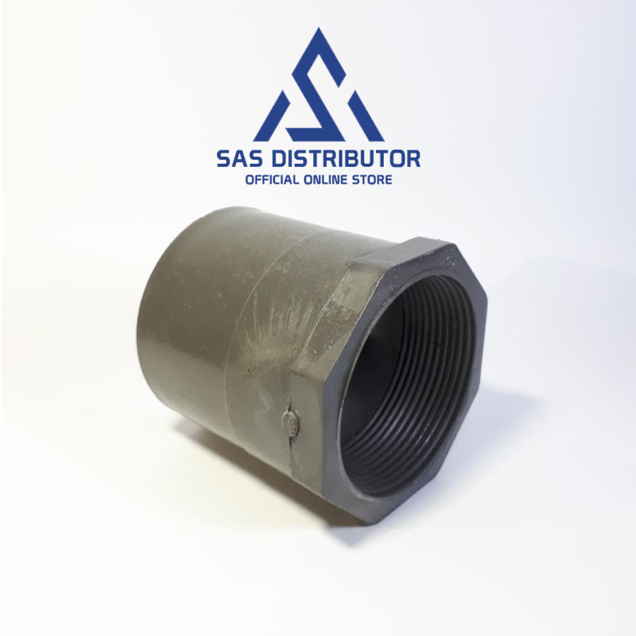 Sok Drat Dalam 2" inch AW Superlon / SDD 2" inch PVC / Faucet Socket 2" / Sock Drat Dalam 2" inch