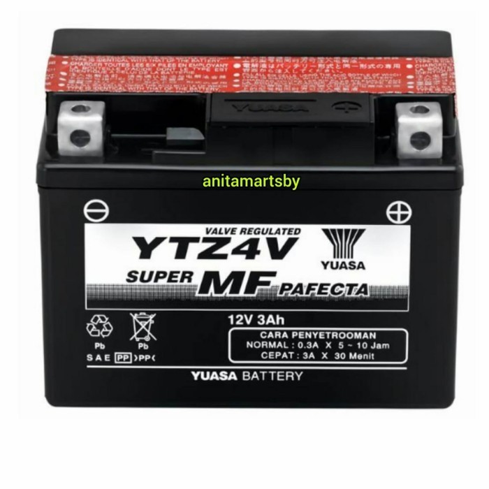 TERBARU - Accu / aki motor yuasa ytz4v
