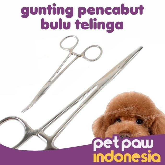 Gunting Pembersih / Pencabut Bulu Telinga Anjing Kucing Hewan