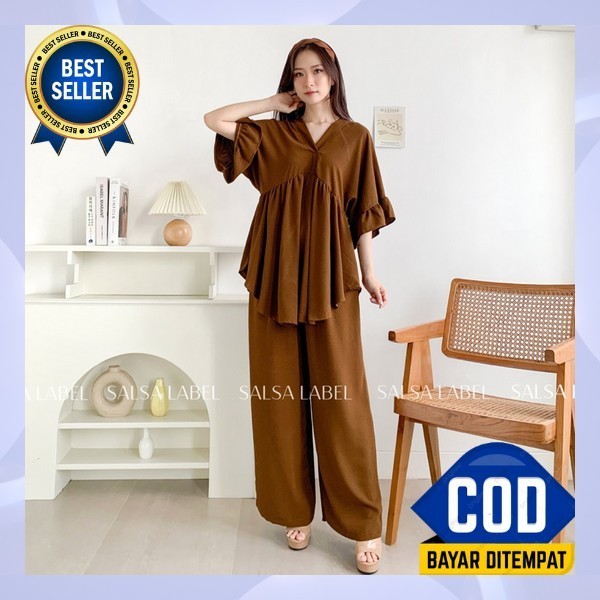 Bsju Clna Prempuan Dwsa Baju Terbaru 2024 Stln Pakean Perempuan Dewasa Korea 1 Set Baju Celana One S