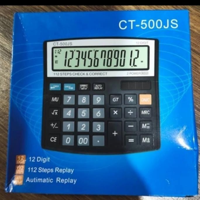 

Recomend Calculator CT 500 JS 12 Digit CHECK & CORRECT Kalkulator CT-500JS ~