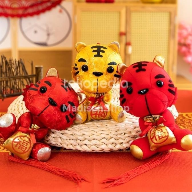 

New Sale Gantungan Imlek Boneka Macan 2022 Dekor Pohon Meihwa Boneka Tiger Terbaik