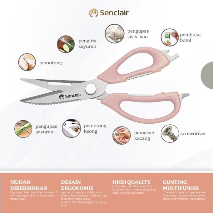 

Trend - Gunting Multifungsi Serbaguna 8 In 1 Multi Scissor by Senclair ,,
