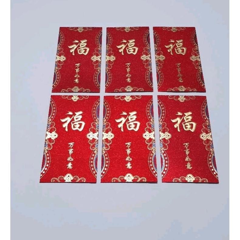 

Termurah Angpau Imlek Fuk Hoki Premium Bahan Tebal Gliter 2024 Cod