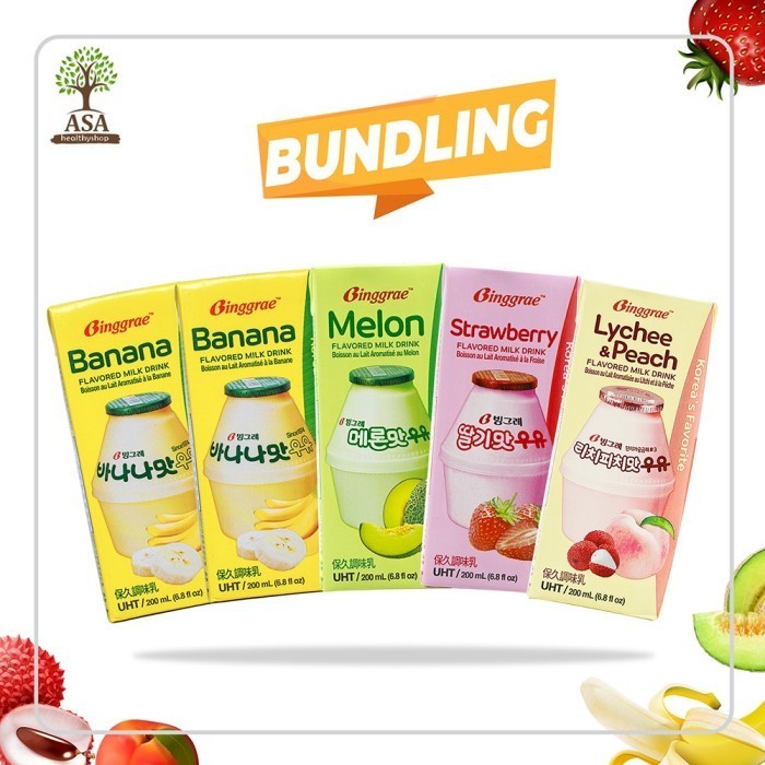 

Ready - Binggrae Flavored Milk Package Of 5