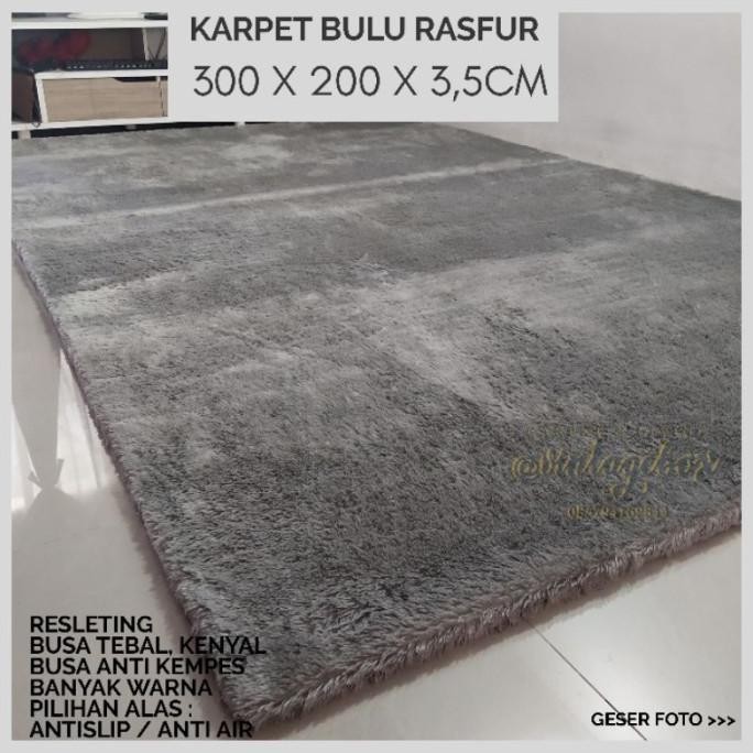 Karpet Bulu Jumbo 300 x 200 Tebal 3,5cm