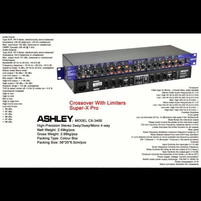 CROSSOVER ASHLEY CX-3400 / CX3400 /CX 3400 ORIGINAL