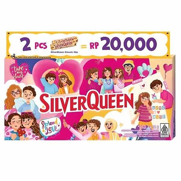 

SILVERQUEEN VDAY PROMO PACK 2X58 GR
