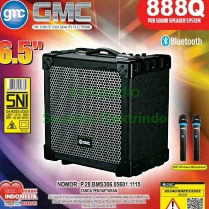 GMC SPEAKER PORTABLE BLUETOOTH 888Q