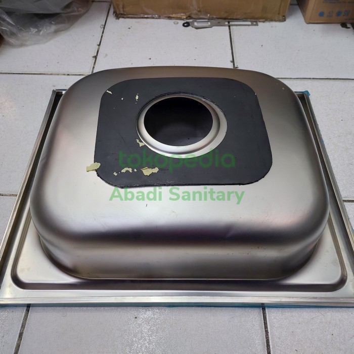 PROMO KITCHEN SINK STAINLESS 50CM X 40CM BAK CUCI PIRING/SINK KITCHEN SET #ORIGINAL