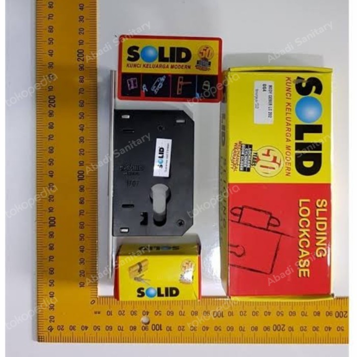 PROMO KUNCI PINTU SLIDING GESER SET KUNCI SOLID LC 202 CYLINDER DC 02 60 #ORIGINAL