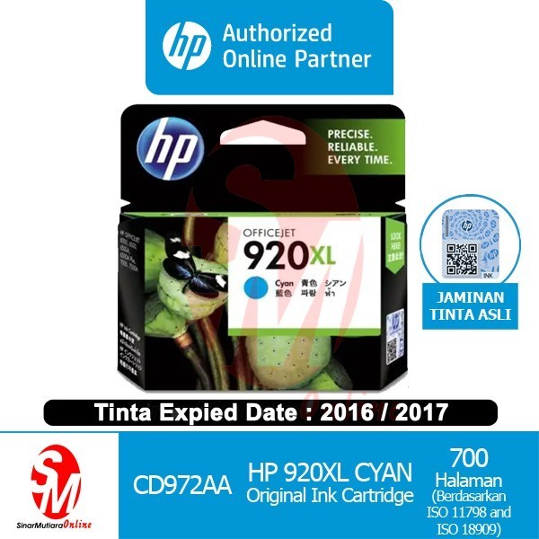 PROMO TINTA CARTRIDGE HP 920 XL FOR OFFICEJET 6500 #ORIGINAL