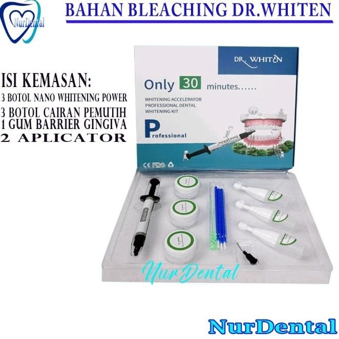 Bahan bleaching whitening kit pemutih gigi Dr whiten