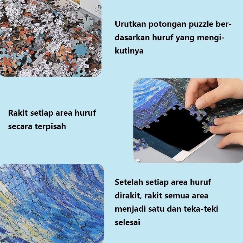 BNH DIY Puzzle 1000 Keping Cocok untuk Gabut dan Kado Ulang Tahun Ukuran 50 x 75 cm dengan gambar An