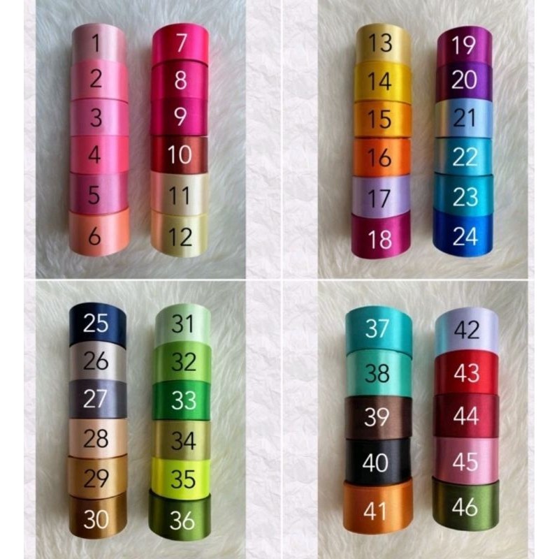 

Pita satin polos ECER 2inch 5cm per meter