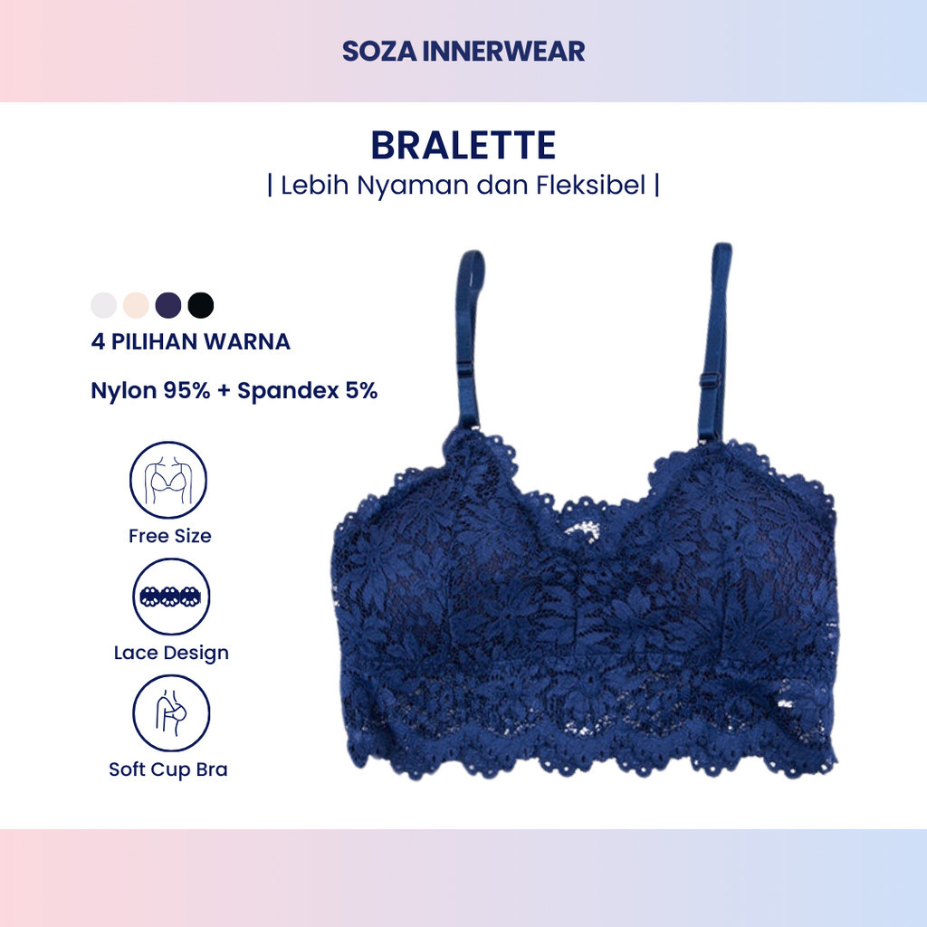 Bra Wanita Motif Renda Batik Bunga 268 Lapisan Kain Seksi Transparan Busa Tipis Bisa di Lepas Tanpa 