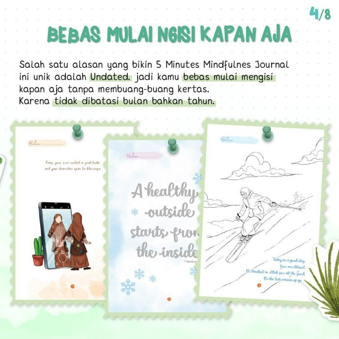 

Buku Saleha Planner dan Jurnal Muslimah: 5 Minutes Mindfulness Journal -fo2