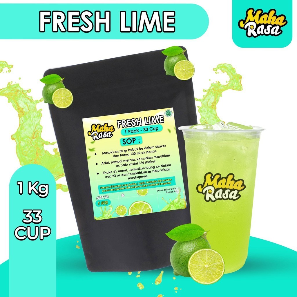 

MAHA RASA - Fresh Lime Bubuk Minuman Instan (1 KG)