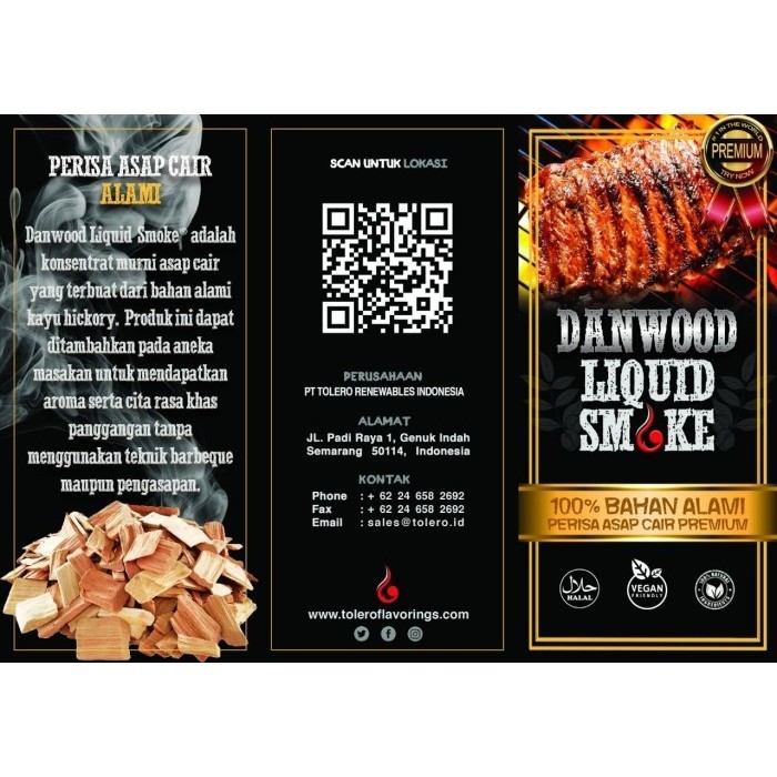 

Danwood Liquid Smoke Bpom Halal Vegan Hickory Perisa Asap Cair 150Cc
