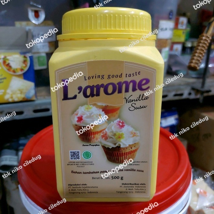 

Larome L'Arome Perisa Vanilla Susu 500 Gram Khusus Grab Dan Gojek