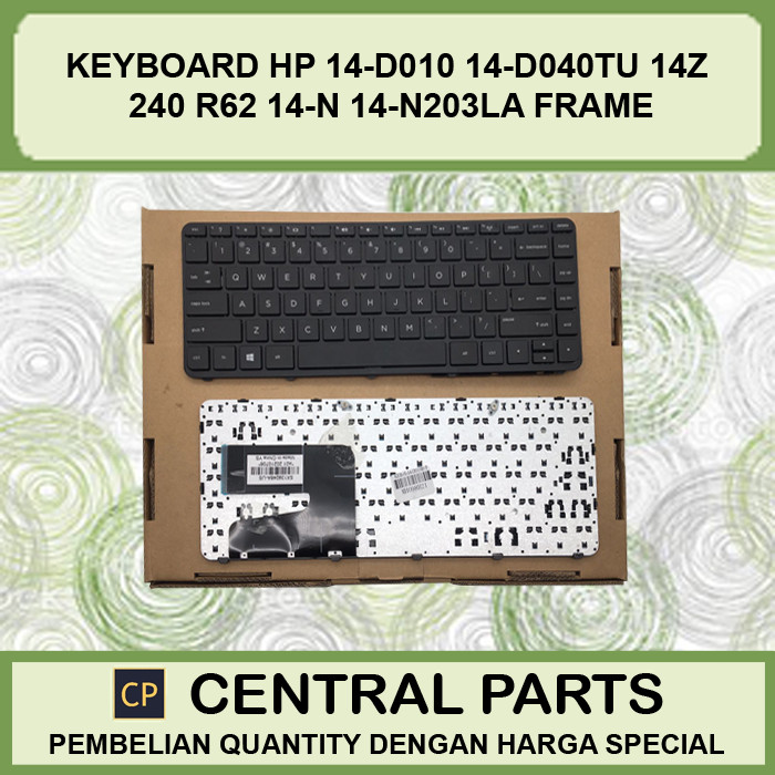 Keyboard HP 14-D010 14-D040TU 14z 240 R62 14-N 14-N000 Frame