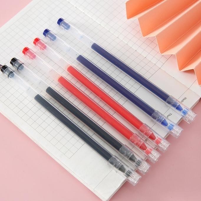 

Fu Pulpen Gel Polos Ink 0.5Mm Standar Pulpen Alat Tulis Stationary Pk3
