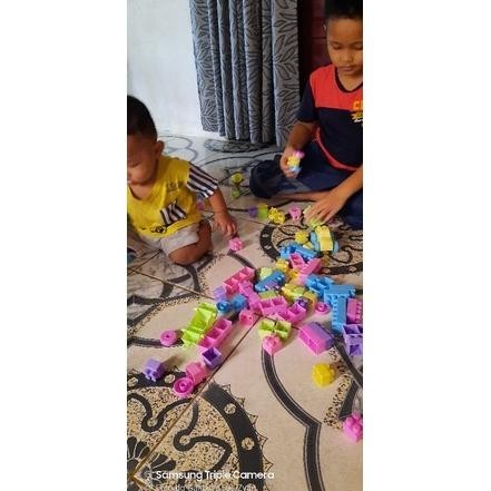 [MAINAN] Mainan Balok Susun Besar 106 pcs TERLARIS
