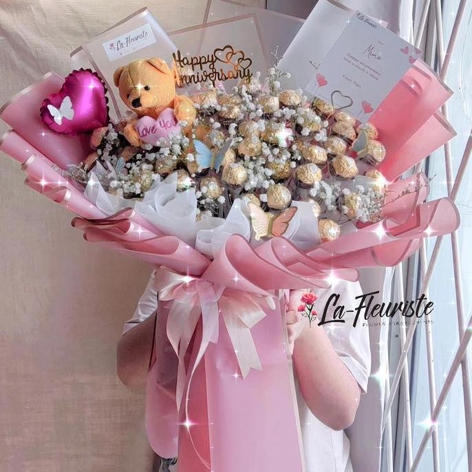 

(SALE) BUKET COKLAT FERRERO ROCHER | BUKET WISUDA / ULANG TAHUN / ANNIVERSARY