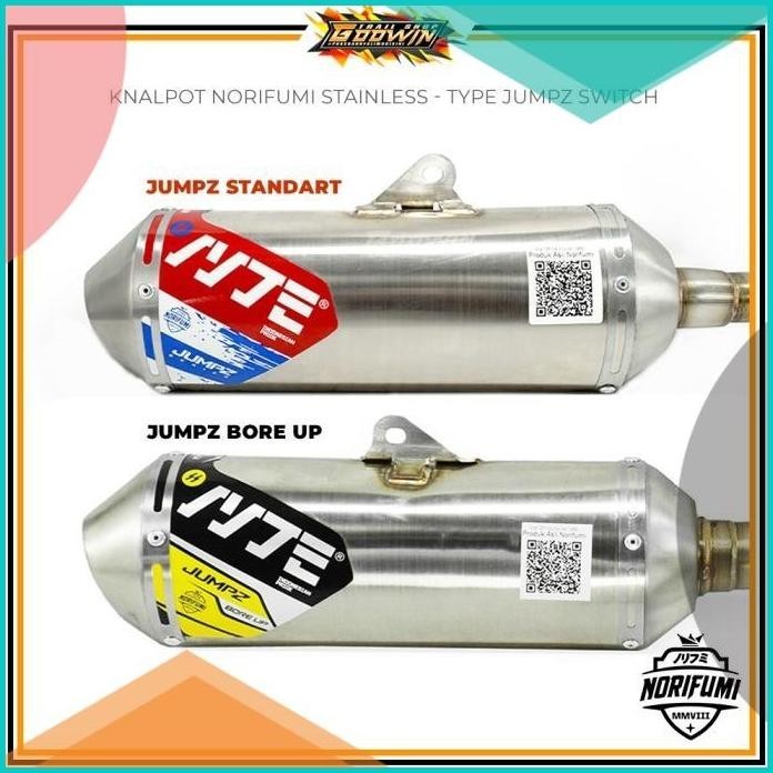 Knalpot Muffler Norifumi Type JUMPZ BORE UP CRF KLX DT BF WR 16novz3 p
