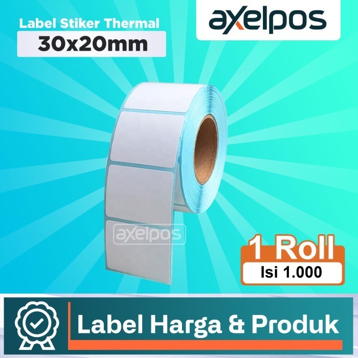 

Terlaris Kertas Label Stiker Thermal Barcode 30X20Mm 1Line Isi 1.000 Promo Terbaru