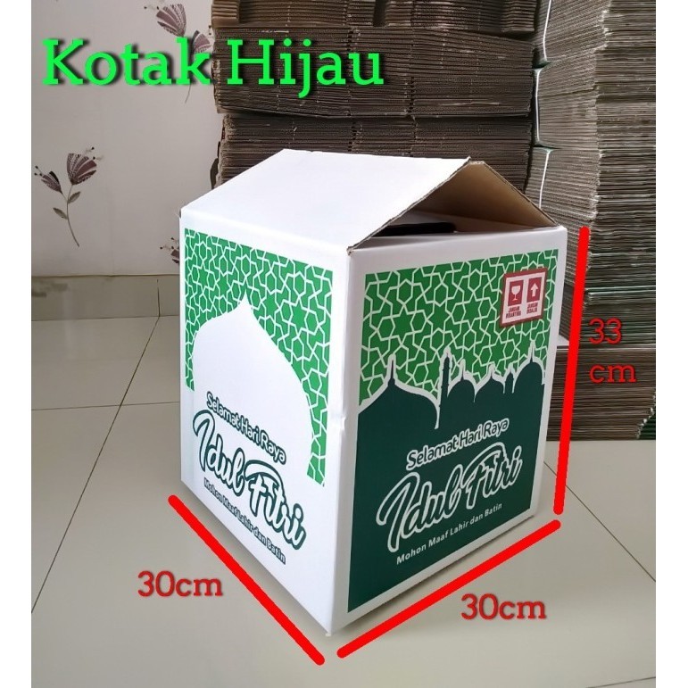 

Box Kardus Parcel Lebaran Bingkisan Idul Fitri Kotak 30X30X33 005