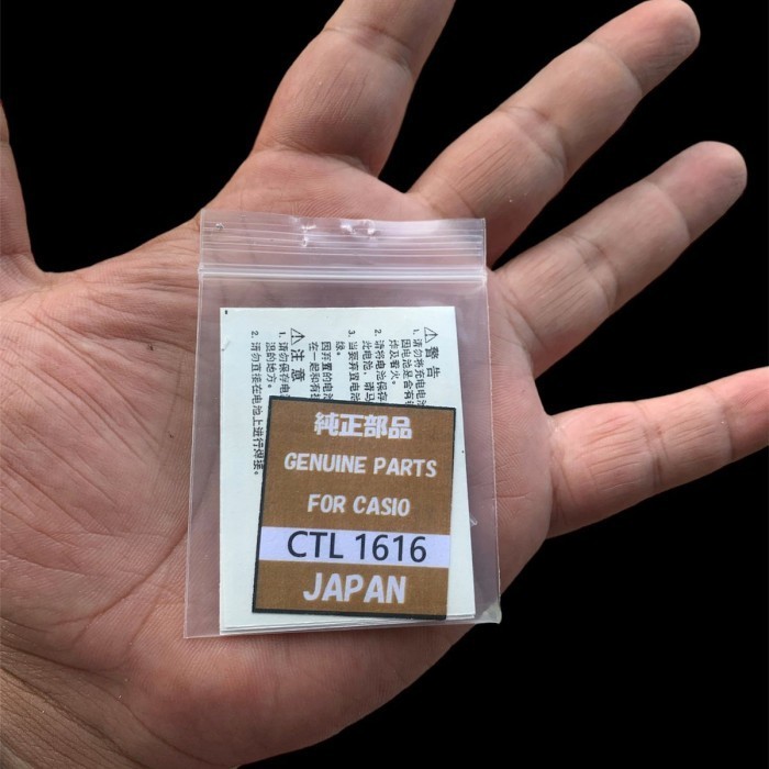 Batre Baterai Jam Tangan Casio Solar Ctl1616 Japan