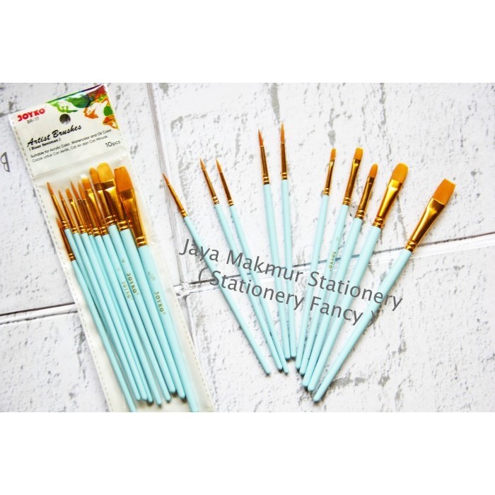 

Terlaris Kuas Cat Air Lukis Acrylic Joyko Br-17 (1 Set) Promo Terbaru