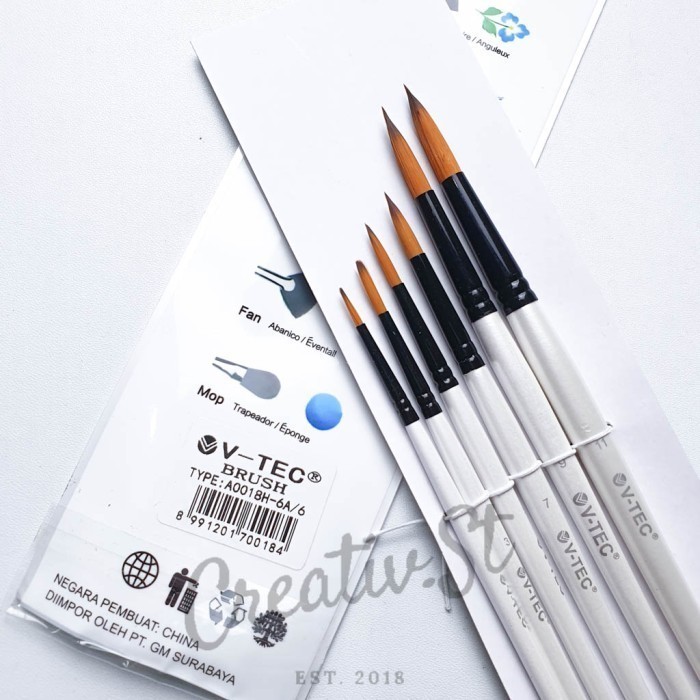 

Terlaris Kuas Lukis Set V-Tec 0018H (1 Set) Art Brush Promo Terbaru